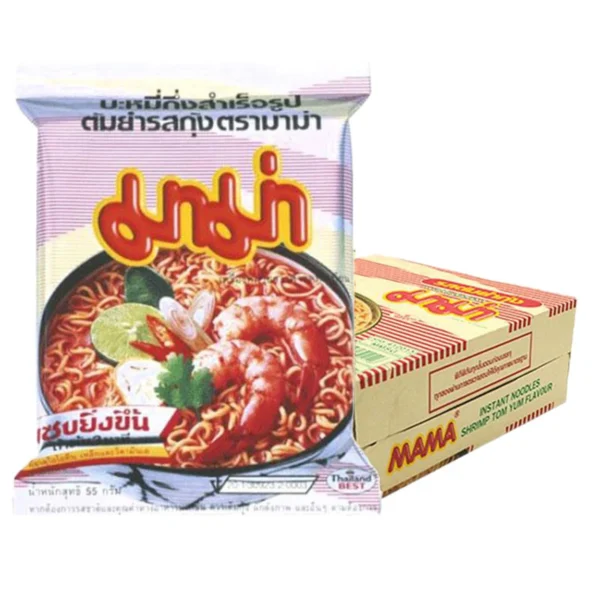 instant-meals-0028 มาม่า บะหมี่กึ่งสําเร็จรูป รสต้มยํากุ้ง 55 ก. x 30