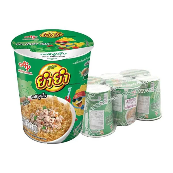 instant-meals-0029 ยํายํา คัพ บะหมี่กึ่งสําเร็จรูป รสหมูสับ 60 ก. x 6