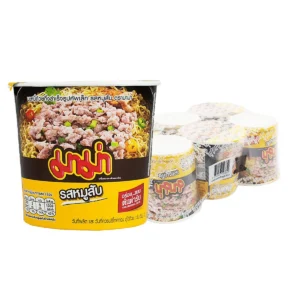 instant-meals-0031 มาม่า คัพ บะหมี่กึ่งสําเร็จรูป รสหมูสับ 42 ก. x 6