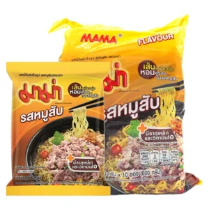 instant-meals-0046 มาม่า บะหมี่กึ่งสําเร็จรูป รสหมูสับ 60 ก. x 10