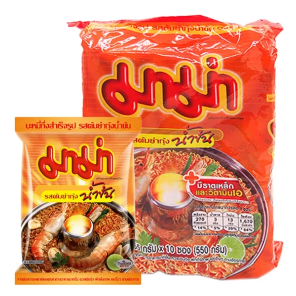 instant-meals-0050 มาม่า ต้มยํากุ้งน้ําข้น 55 ก. x 10