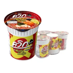 instant-meals-0068 ควิก บะหมี่กึ่งสําเร็จรูป ถ้วย รสต้มยํามันกุ้ง 60 ก. x 6