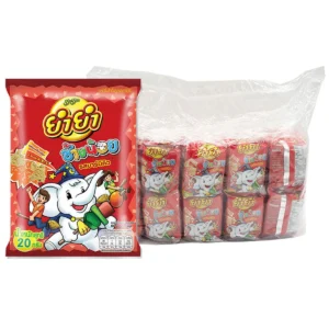 instant-meals-0075 ยํายํา ช้างน้อย บะหมี่กึ่งสําเร็จรูป รสบาร์บีคิว 20 ก. x 60
