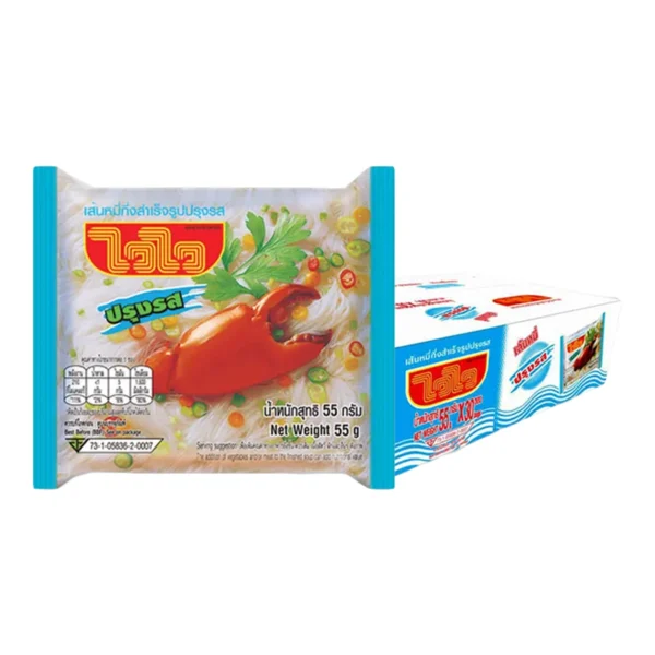 instant-meals-0077 ไวไว เส้นหมี่กึ่งสําเร็จรูป รสปรุงรส 55 ก. x 30
