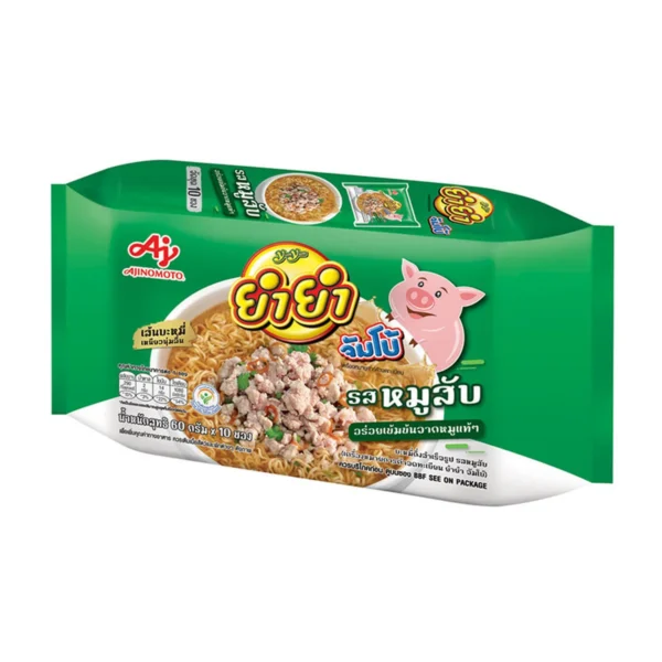 instant-meals-0092 ยํายํา จัมโบ้ บะหมี่กึ่งสําเร็จรูป รสหมูสับ 60 ก. x 10