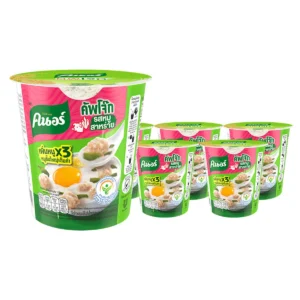 instant-meals-0093 คนอร์ คัพ โจ๊กกึ่งสําเร็จรูป รสหมูสาหร่าย 32 ก. x 6