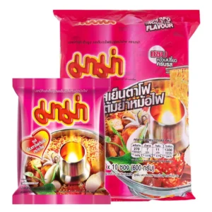 instant-meals-0106 มาม่า บะหมี่กึ่งสําเร็จรูป รสเย็นตาโฟต้มยําหม้อไฟ 60 ก. x 10