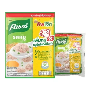 instant-meals-0108 คนอร์ โจ๊กกึ่งสําเร็จรูป จัมโบ้ รสหมู 50 ก. x 4