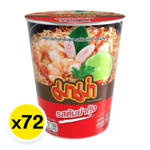 instant-meals-0125 มาม่า บะหมี่คัพ ต้มยํากุ้ง 60 ก. x 72