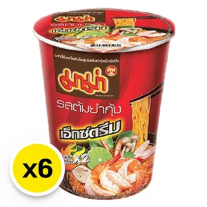 instant-meals-0133 มาม่า คัพ บะหมี่กึ่งสําเร็จรูป รสต้มยํากุ้งเอ็กซ์ตรีม 60 ก. x 6