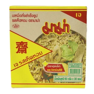 instant-meals-0136 มาม่า บะหมี่กึ่งสําเร็จรูปเจ รสเห็ดหอม 60 ก. x 30
