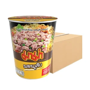 instant-meals-0143 มาม่า บะหมี่กึ่งสําเร็จรูป ชนิดถ้วย รสหมูสับ 60 ก. x 72
