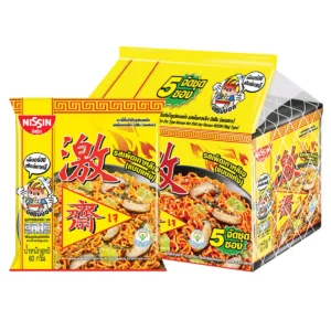 instant-meals-0144 นิสชิน บะหมี่กึ่งสําเร็จรูปแบบแห้งเกาหลีรสเผ็ดเจ 60 ก. x 5