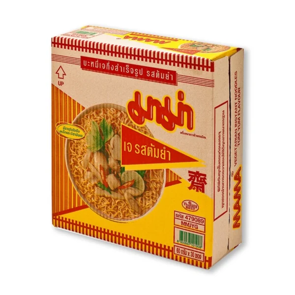 instant-meals-0145 มาม่า บะหมี่กึ่งสําเร็จรูปเจ รสต้มยํา 60 ก. x 30