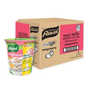 instant-meals-0172 คนอร์ โจ๊กถ้วย หมูสาหร่าย 35 กรัม x 6 ถ้วย x 6 แพ็ค