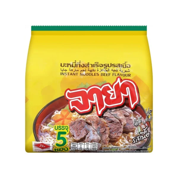 instant-meals-0175 จายาบะหมี่ซองรสเนื้อ 60 ก. แพค 5 ซอง