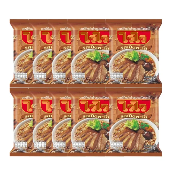 instant-meals-0177 ไวไว บะหมี่กึ่งสําเร็จรูป รสเป็ดพะโล้ 60 ก. 10 ซอง