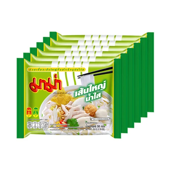 instant-meals-0184 มาม่าเส้นใหญ่น้ําใส แพค 6 ซอง