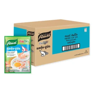 instant-meals-0201 คนอร์ โจ๊กซอง กุ้ง/ปูอัด 35 กรัม x 12 ซอง x 8 แพ็ค