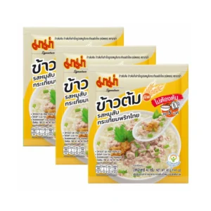 instant-meals-0209 มาม่าข้าวต้มคัพซอง รสหมูกระเทียม แพค 3 ซอง