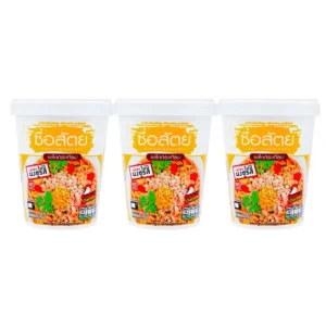 instant-meals-0222 ซื่อสัตย์บะหมี่คัพรสไก่กระเทียม แพค 3 ถ้วย