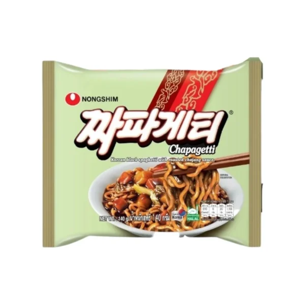 [ซองเดียว] Chapagetti (บะหมี่กึ่งสําเร็จรูป พร้อมซองเครื่องปรุงรสซอสถั่วดํา)