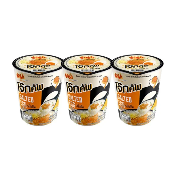 มาม่าโจ๊กคัพไข่เค็ม แพค 3 ถ้วย