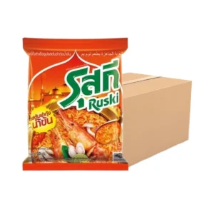 instant-meals-0261 รุสกีบะหมี่รสต้มยํากุ้งน้ําข้น กล่อง 30 ซอง