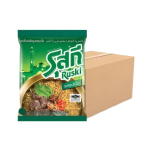 instant-meals-0268 รุสกีบะหมี่รสซุปเนื้อ กล่อง 30 ซอง
