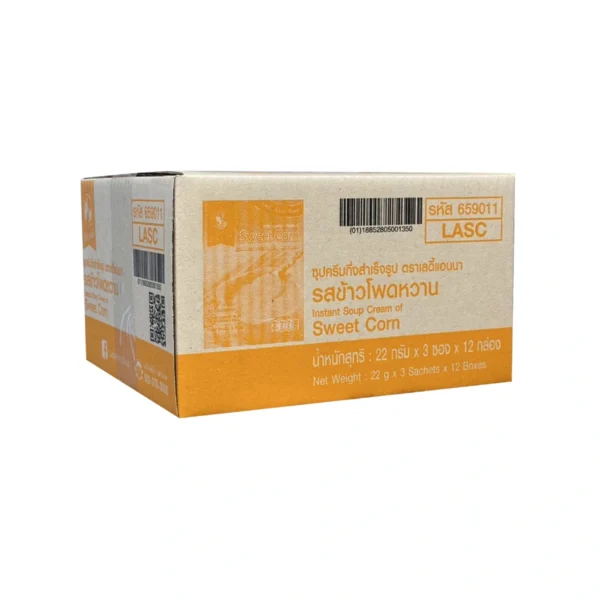 instant-meals-0270 เลดี้ แอนนา ซุปครีมรสข้าวโพดหวานกึ่งสําเร็จรูป จํานวน 12 กล่อง