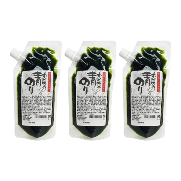 instant-meals-0274 โดโมโตะ ฟู๊ด สาหร่ายอาโอะโนริ วากาเมะ ต้มปรุงรส ทําจากสาหร่ายวากาเมะ สาหร่ายอาโอสะแห้ง และซีอิ๊วญี่ปุ่น (ผลิตในประเทศญี่ปุ่น) ขนาด 250 กรัม x 3 ถุง