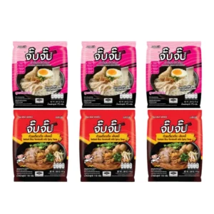instant-meals-0284 (มีฮาลาล) จั๊บจั๊บ ก๋วยจั๊บอุบล คละรส 6 ซอง (ก๋วยเตี๋ยวเรือ+สูตรโบราณ) เส้นไม่ทอด Gluten Free Hala