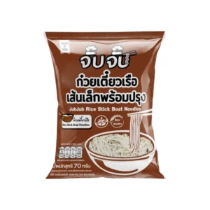 instant-meals-0287 (มีฮาลาล) จั๊บจั๊บ ก๋วยเตี๋ยวเรือเส้นเล็ก 70 กรัม แพ็ค 1 ซอง ต้มไม่นาน เก็บได้ 1 ปี ก่วยเตี๋ยวเรือ