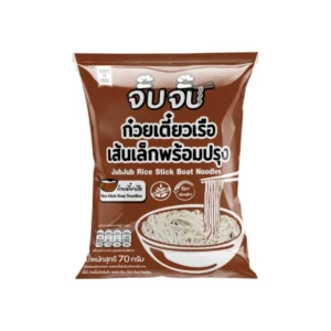 instant-meals-0288 (มีฮาลาล) จั๊บจั๊บ ก๋วยเตี๋ยวเรือเส้นเล็ก 70 กรัม แพ็ค 36 ซอง ต้มไม่นาน เก็บได้ 1 ปี ก่วยเตี๋ยวเรือ