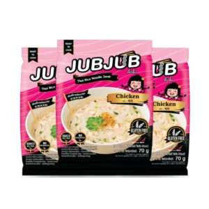 instant-meals-0290 (มีฮาลาล) จั๊บจั๊บ ก๋วยเตี๋ยวเส้นเล็กรสไก่ (3 ซอง) น้ําซุปไก่กลมกล่อม เด็กชอบ
