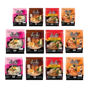 instant-meals-0291 (มีฮาลาล) จั๊บจั๊บก๋วยจั๊บญวนคละรสชาติ 12 ซอง(ต้นตํารับ+ต้มยํากุ้ง+เส้นหมี่+สูตรโบราณ)