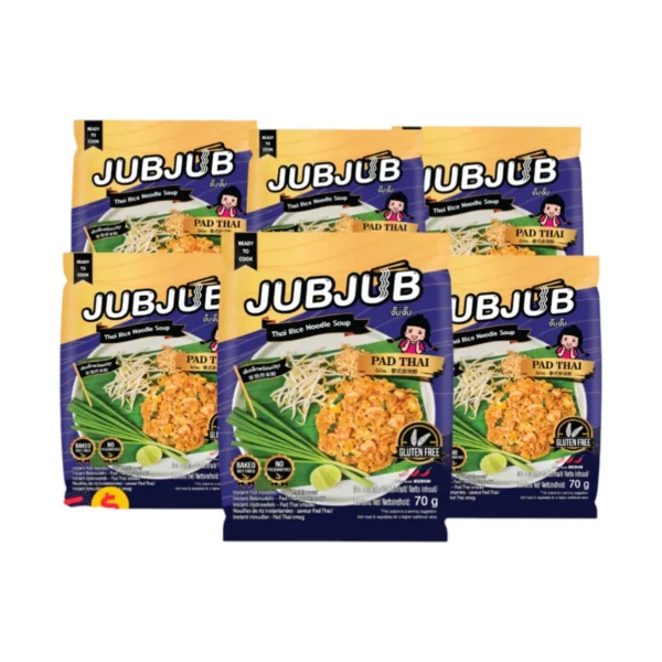 instant-meals-0314 JUBJUB ผัดไทย เส้นเล็ก (6 ซอง) “ผัดไทยกึ่งสําเร็จรูป” เส้นไม่ทอด ไม่มีสารกันเสีย