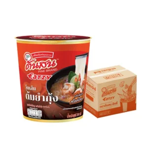 [สินค้าใหม่] ต้นสน อีทซี่  รสต้มยํากุ้ง วุ้นเส้นกึ่งสําเร็จรูป 34 กรัม แพ็ค 36 ถ้วย