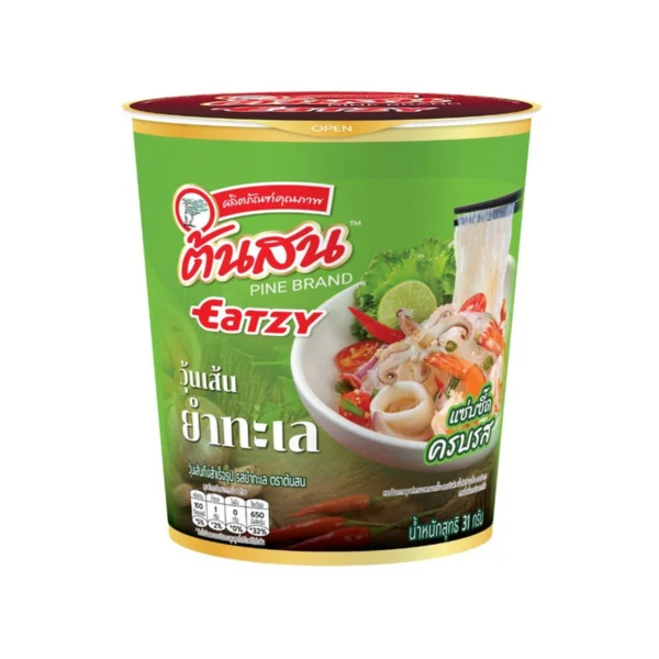 [สินค้าใหม่] ต้นสน อีทซี่ รสยําทะเล วุ้นเส้นกึ่งสําเร็จรูป 31 กรัม (1 ถ้วย)