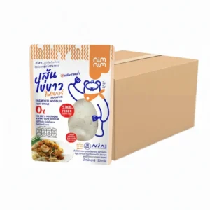nimnim เส้นไข่ขาวไฟเบอร์  แบบแบน แคลต่ํา ไฟเบอร์สูง 125 ก. X 50
