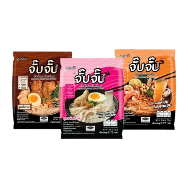 จั๊บจั๊บ ก๋วยจั๊บ คละรส 24 ซอง ต้นตํารับ+ต้มยํากุ้ง+โบราณ เพียงเติมน้ําร้อนหรือไมโครเวฟ เก็บได้ 1 ปี