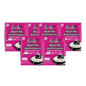 จั๊บจั๊บ เย็นตาโฟ เส้นเล็ก พร้อมปรุง 70g | 6 ซอง | น้ําซุปกลมกล่อม ปราศจากกลูเตน เส้นไม่ทอด