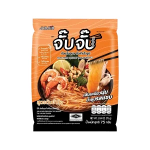 จั๊บจั๊บตะกร้ารวม 1 ซอง | ก๋วยจั๊บอุบล เส้นเหนียวนุ่ม มีฮาลาล เก็บได้ 1 ปี รส ต้มยํากุ้ง