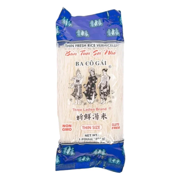 ทรีเลดี้ เส้นขนมจีน เส้นบางพิเศษ อบแห้ง 454 g. (1 ห่อ)