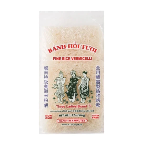 ทรีเลดี้ เส้นหมี่เวียดนาม บั๋นหอย 340g. (1ห่อ) สีขาว
