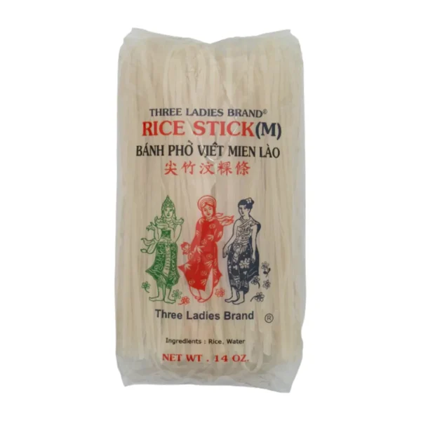 instant-meals-0415 ทรีเลดี้ เส้นเฝอ เส้นก๋วยเตี๋ยวอบแห้ง 3mm. 400g. (1 ห่อ)