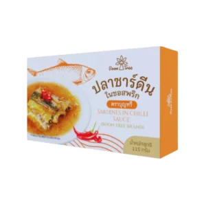 ปลาซาร์ดีนในซอสปรุงรส ตราบุญทรี 115 g  x 1 กระป๋อง ปลาซาร์ดีนซอสพริก