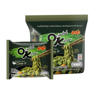 instant-meals-0442 มาม่า ออเรียนทัลคิตเชน บะหมี่กึ่งสําเร็จรูป รสชาเขียวแกงกะหรี่ 85 ก. x 4