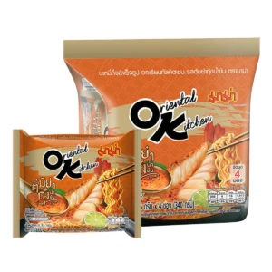 instant-meals-0443 มาม่า ออเรียนทัลคิตเชน บะหมี่กึ่งสําเร็จรูป รสต้มยํากุ้งน้ําข้น 85 ก. x 4