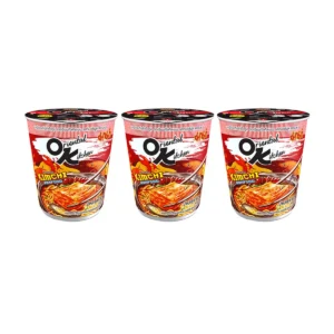 instant-meals-0446 มาม่า ออเรียนทัลคิตเชน บะหมี่ถ้วยกึ่งสําเร็จรูป รสกิมจิซีฟูด 80 ก. x 3